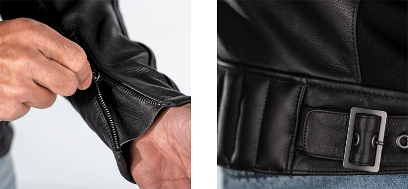 RST FUSION LEATHER JACKET DETAILING